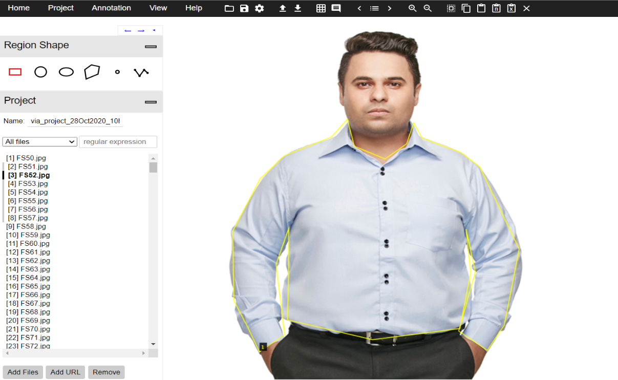 Annotated Garment